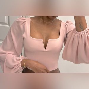 Dusty Rose Crop Top Sz XS